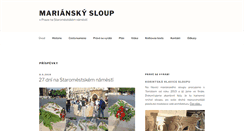 Desktop Screenshot of marianskysloup.info